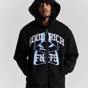 Obscure Oversized Zip Hoodrich hoodie
