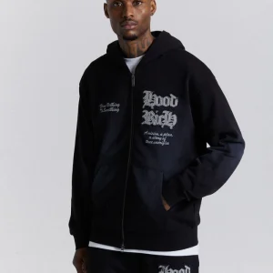 Ash Oversized Zip Hoodrich Hoodie