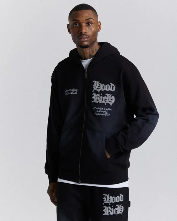 Ash Oversized Zip Hoodrich Hoodie